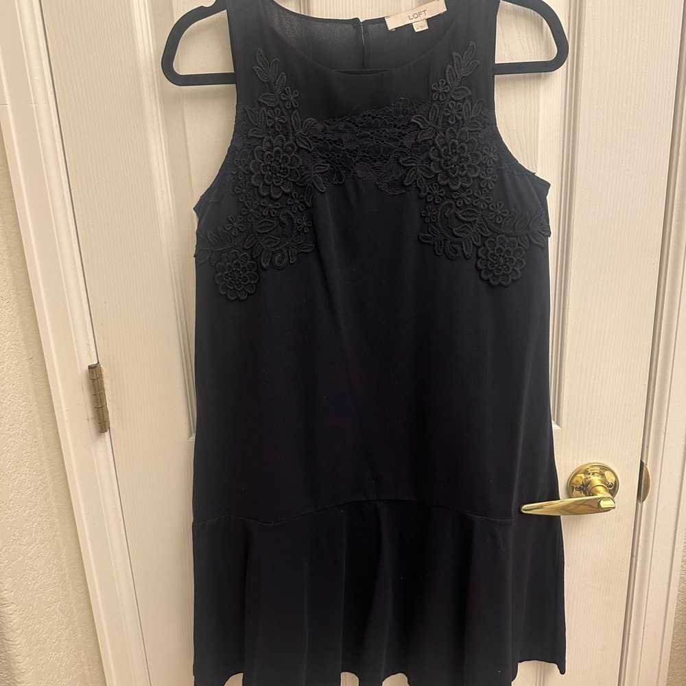 Loft Black Sleeveless Dress